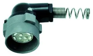 Produktfoto 1 von NF-Kabelwinkelstecker U 127/U-D, POM-BAJ., für D=5,5
