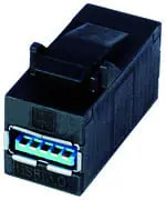 Produktfoto 1 von USB-Keystone 3.0 (f-f) Typ A RAL9003