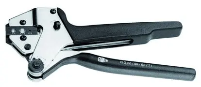 Produktfoto 1 von CrimpZANGE mit Einsatz 3-FACH RG-58C/U,-59B/U,-62A/U 906