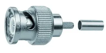 Produktfoto 1 von BNC-Kabelstecker 75 OHM Crimp f. KABEL 1,0/6,6