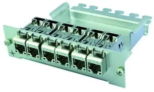 Produktfoto 1 von Modulträger 3He/7Te inkl. 6XAMJ-S Modul Cat.6A T568A