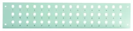 Produktfoto 1 von Verteilerplatte für LWL-Wandvert. f. 72xLC-Duplex-Kupplung