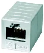 Produktfoto 1 von AMJ-Kupplung K Cat.5e isoliert RJ45 (f-f), alpinweiß, 4er Pack