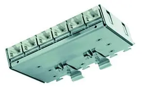 Produktfoto 1 von MPD6-HS K Cat.6A Mini-Verteiler f. Tragschiene TH35