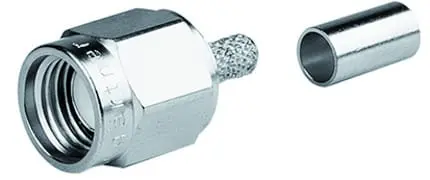 Produktfoto 1 von R-SMA Stecker Reverse Cr Au G1 (RG-58C/U)