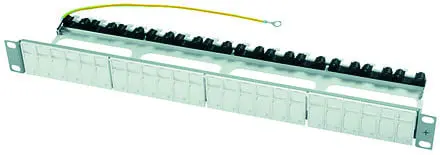 Produktfoto 1 von 19-Modulträger Flex 1HE für 24x snap-in-Modulaufn., alpinweiß