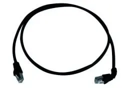 Produktfoto 1 von Patchkabel S/FTP Cat.6A (ISO/IEC), 0,5m MP8 FS500, LSZH, 1x90G, schwarz, 1:1