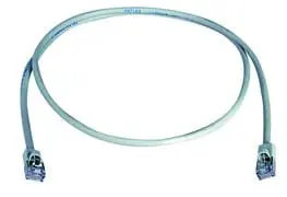 Patchkabel F/UTP Cat.5e, 3,0 m MP8 FS100, LSZH, grau, 1:1, kurze Tülle