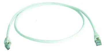 Patchkabel F/UTP Cat.5e, 2,0m MP8 FS100, LSZH, weiß RAL 9003, 1:1
