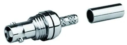 Produktfoto 1 von Mini HD-BNC Einbaubuchse Crimp, G4 (RG179B/U) löt/crimp