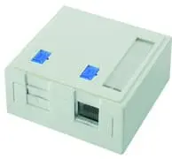 Produktfoto 1 von Modul-Aufn. 2-fach Ap compact 68x64 alpinweiß, Shutter, Beschr.-Fenster