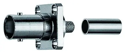 Produktfoto 1 von BNC-Kabelbuchse m. Flansch 50 OHM G1 (RG-58C/U,Belden 9907) 602