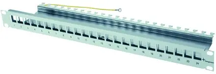 Produktfoto 1 von 19 Modultr. 1 HE für 24 AMJ/UMJ- Module/Kupplungen, incl. KAF, RAL7035