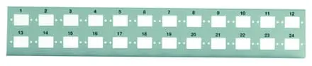Vert. Platte Mini-WV, RAL 7035 für 24x LC-D Kupplung