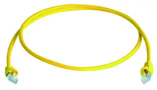 Produktfoto 1 von Patchkabel S/FTP Cat.6A (ISO/IEC), 5,0m MP8 FS500, LSZH, gelb, 1:1
