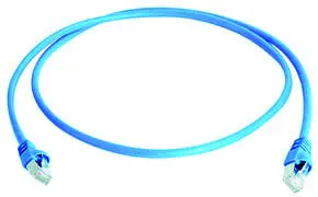 Patchkabel S/FTP Cat.6A (ISO/IEC), 0,5m MP8 FS500, LSZH, blau, 1:1