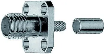 Produktfoto 1 von SMA-Einbaubuchse mit Flansch Au G7 (RG-316/U)