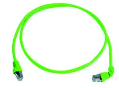 Produktfoto 1 von Patchkabel S/FTP Cat.6A (ISO/IEC), 1,0m MP8 FS500, LSZH, 1x90G, grün, 1:1