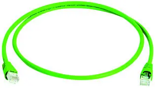 Produktfoto 1 von Patchkabel S/FTP Cat.6A (ISO/IEC), 10,0m MP8 FS500, LSZH, grün, 1:1
