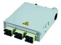 Produktfoto 1 von TS-Verteiler mit 6xSCD , mm Metallhülse/Kunststoffgehäuse, beige