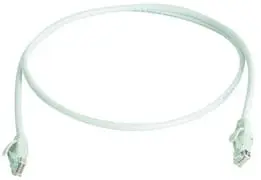 Patchkabel U/UTP Cat.6, 3,0 m MP8 250, LSZH, weiß RAL 9003, 1:1