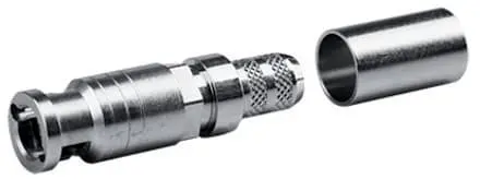 Produktfoto 1 von Mini HD-BNC-Kabelstecker G4 (RG-179B/U) Cr/Cr 75Ohm