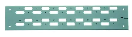 Frontplatte Basis V 2HE für 48 E2000-Kupplungen *H*A07