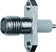 Produktfoto 1 von SMA-Einbaubuchse AU 50 OHM mit 2-Loch-Flansch