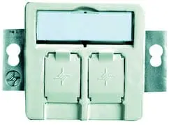 Produktfoto 1 von Modulaufnahme AMJ 2-f UP/50 ws 2 AMJ Module K Cat.6A T568A