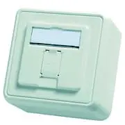 Produktfoto 1 von Modul-Aufnahme AP 80x80 1-fach 45° Auslass, alpinweiß, unbestückt