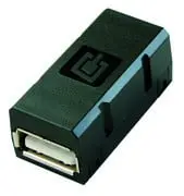 Produktfoto 1 von STX USB Kupplung f-f Typ A-B schwarz