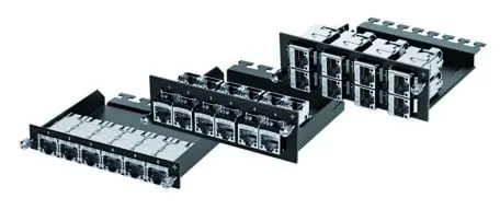 Produktfoto 1 von HD³-ES RJ45-Modul-1HE für 6x AMJ-S -SL -Cat8.1 und S2G
