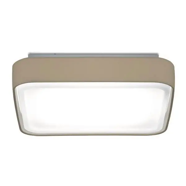Produktfoto 1 von Deckenleuchte mit Schirm hellbraun, 1x LED 18W, 3000K, eckig