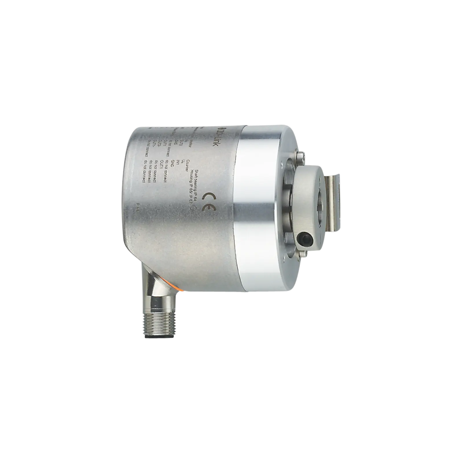 Produktfoto 1 von Einseitig offener Hohlwellendrehgeber D=12mm 1...10000 IO-Link M12