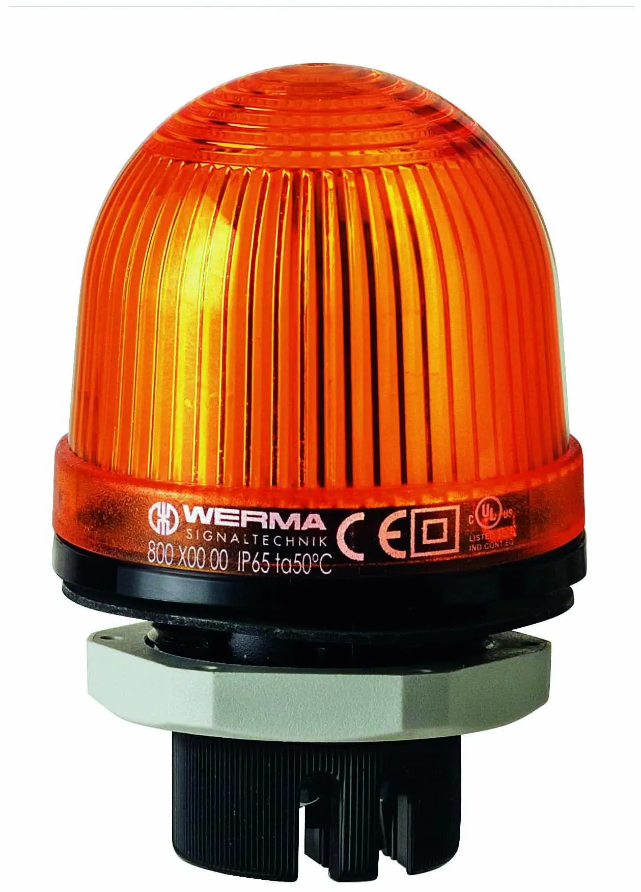 Dauerleuchte EM 12-240VAC/DC gelb Einbaumontage