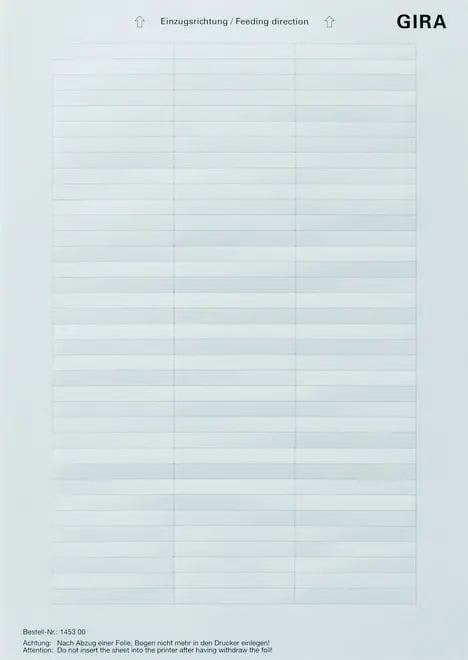 Produktfoto 1 von Beschriftungsbögen 54,5x7,0mm Zubehör