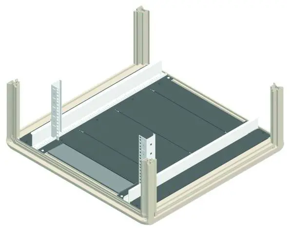 Produktfoto 1 von Bodenblechpaket 600x600mm schwarz