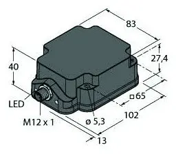 Produktfoto 1 von Induktiver Sensor - für harte Umgebungsbedingungen - uprox+