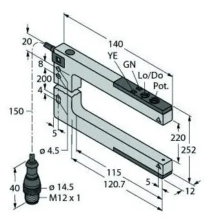 Produktfoto 1 von Opto Sensor Gabellichtschranke
