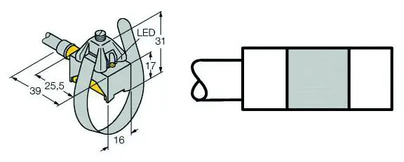 Produktfoto 1 von Magnetfeld-Sensor - für Pneumatikzylinder