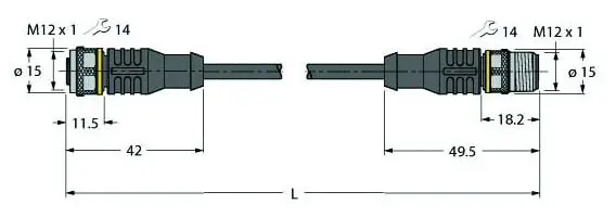 Aktuator- und Sensorleitung PVC Verbindungsleitung