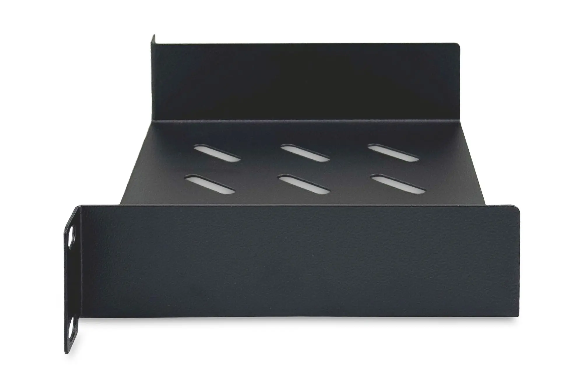 Produktfoto 1 von 254mm (10") 1HE Fachboden festeinbau 44x254x150mm schwarz
