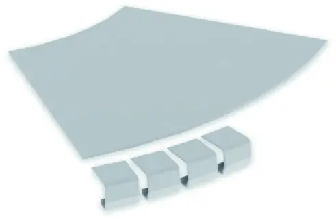 Produktfoto 1 von Abdeckung Flachbogen 45° 300 R300 aus U23X RAL7035