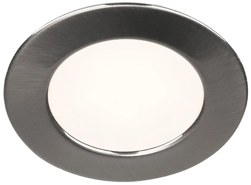 Produktfoto 1 von DL 126 LED Downlight rund metallgebürstet warmweiß 12V