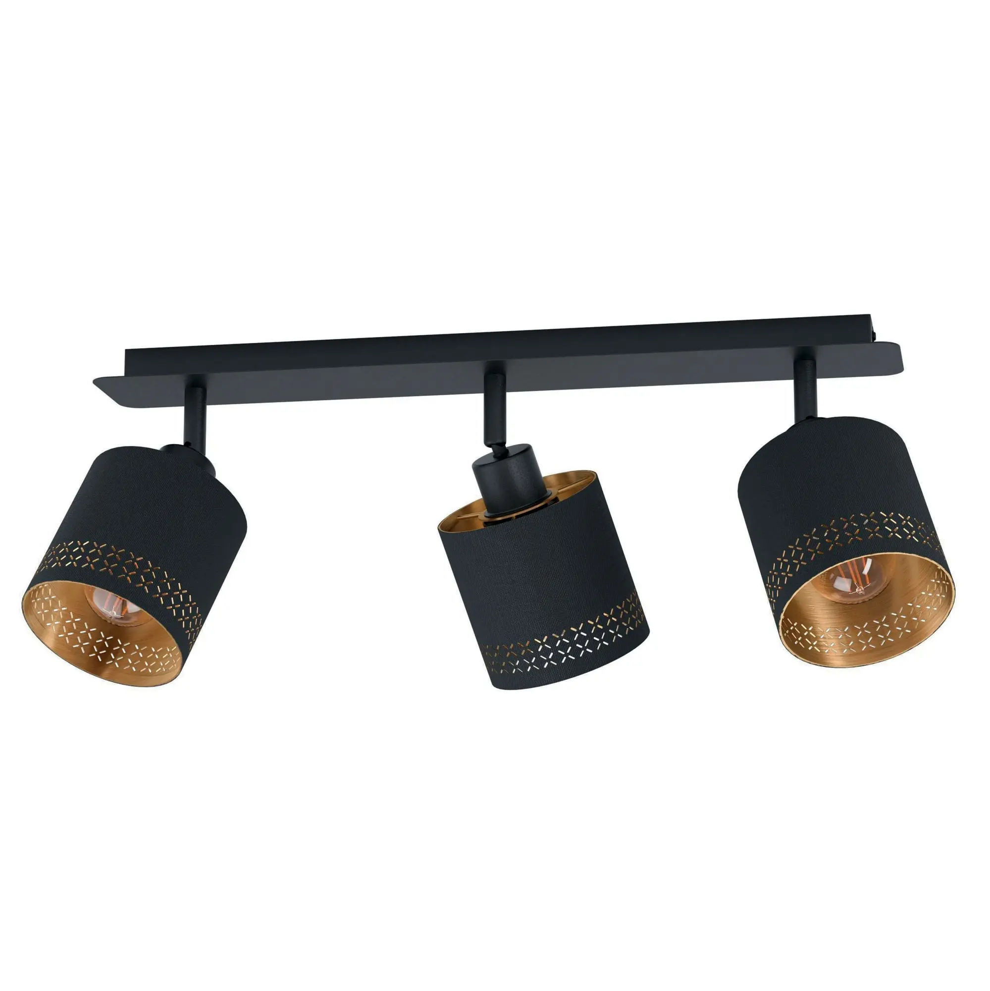 Produktfoto 1 von Balkenspot/3 E27 CUT-OUT Schwarz/Gold ESTEPERRA