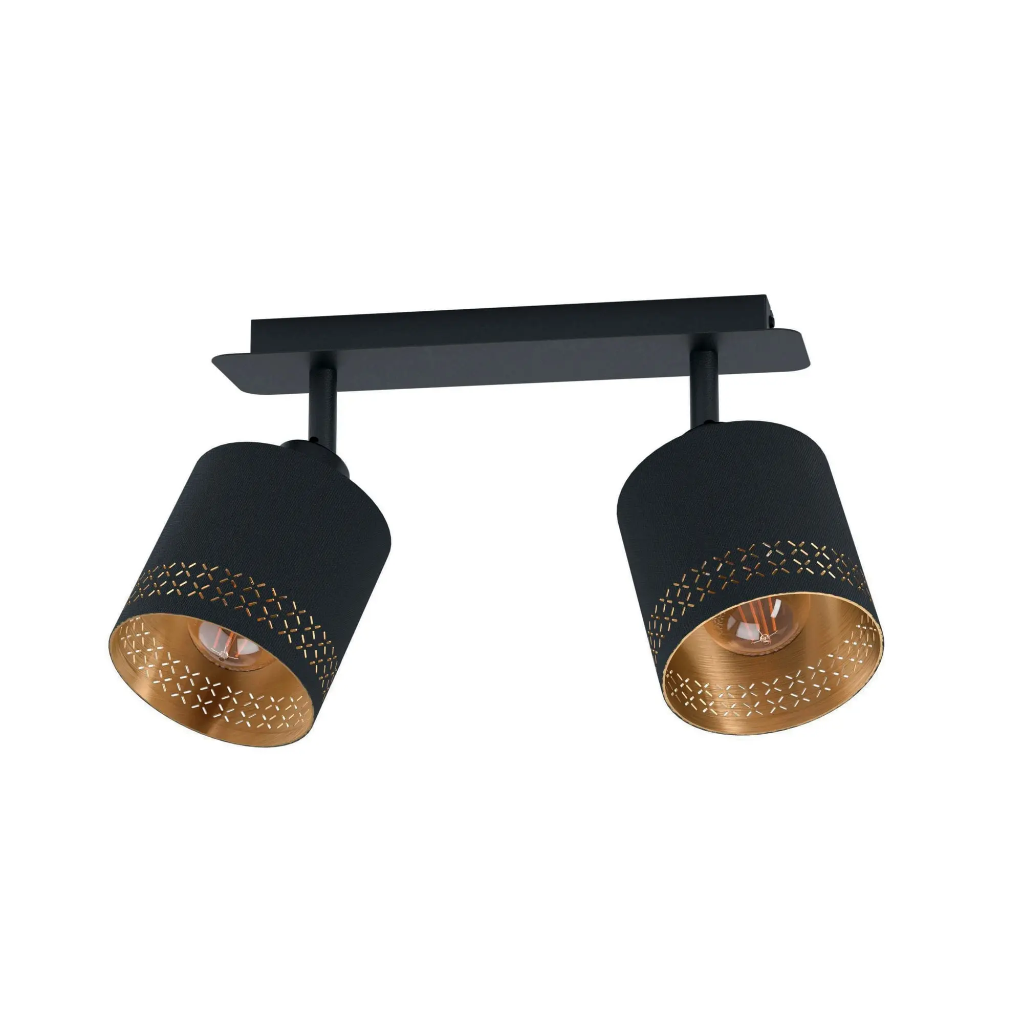 Produktfoto 1 von Balkenspot/2 E27 CUT-OUT Schwarz/Gold ESTEPERRA