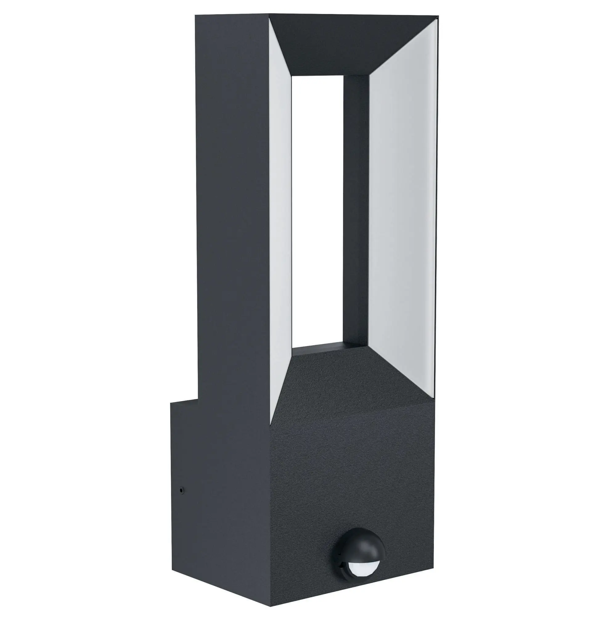 Außen LED-Wandleuchte m.Sensor Schwarz/Weiss RIFORANO L:110mm