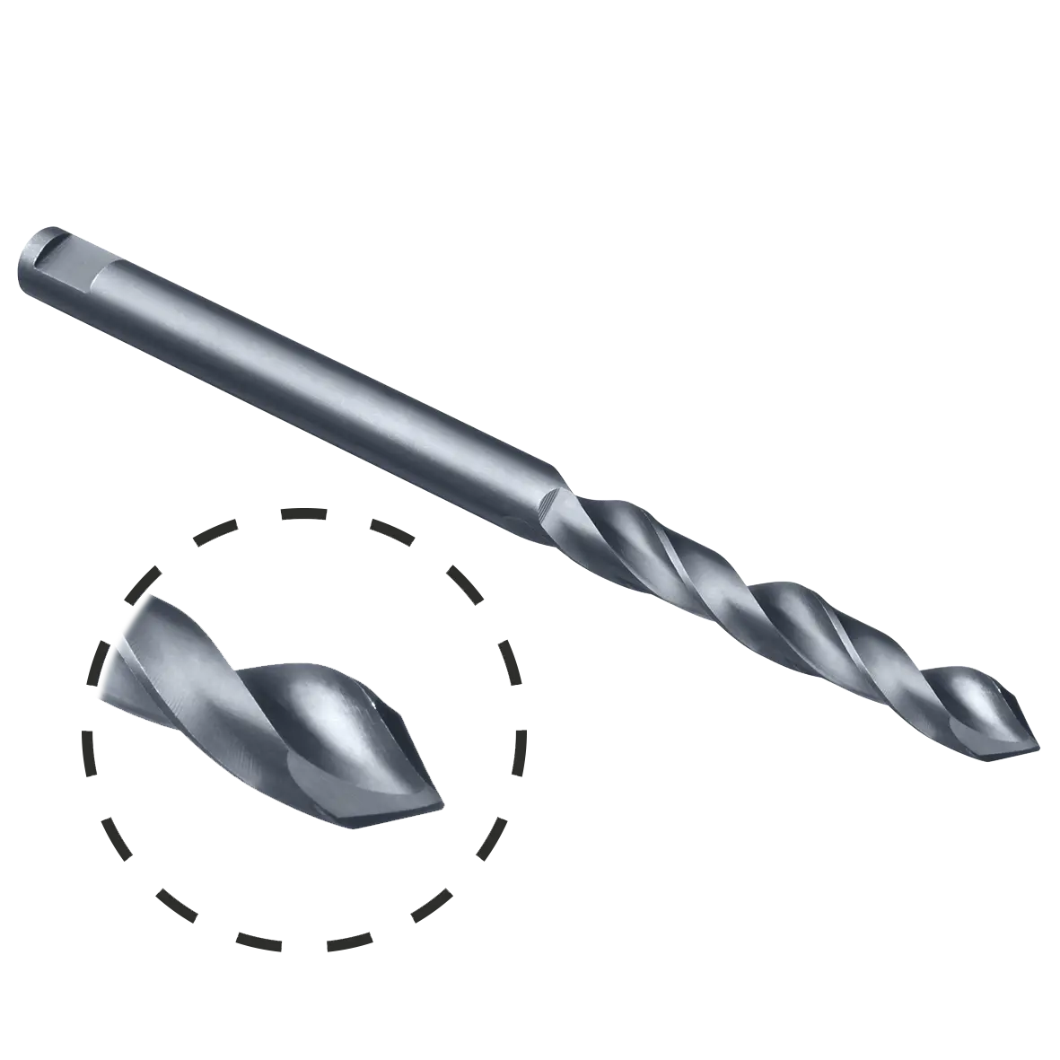 Produktfoto 1 von Spiralbohrer, D 6mm für Variocut, mit Spannfläche