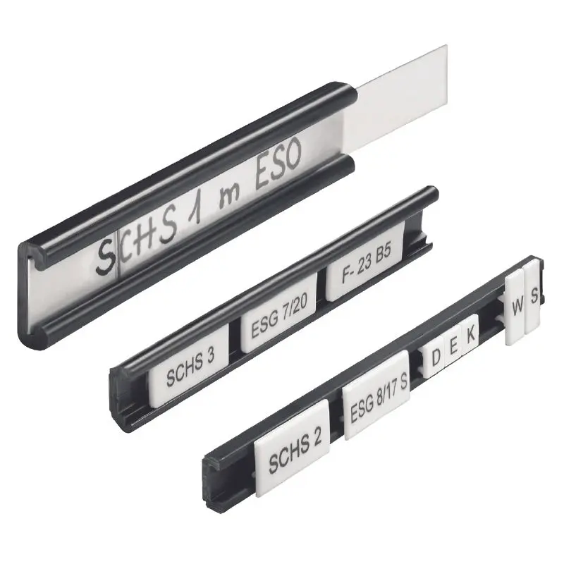 Produktfoto 1 von Klemmenmarkierer, LxB: 500 x 12,5 mm, Polyester, PVC frei, transparent