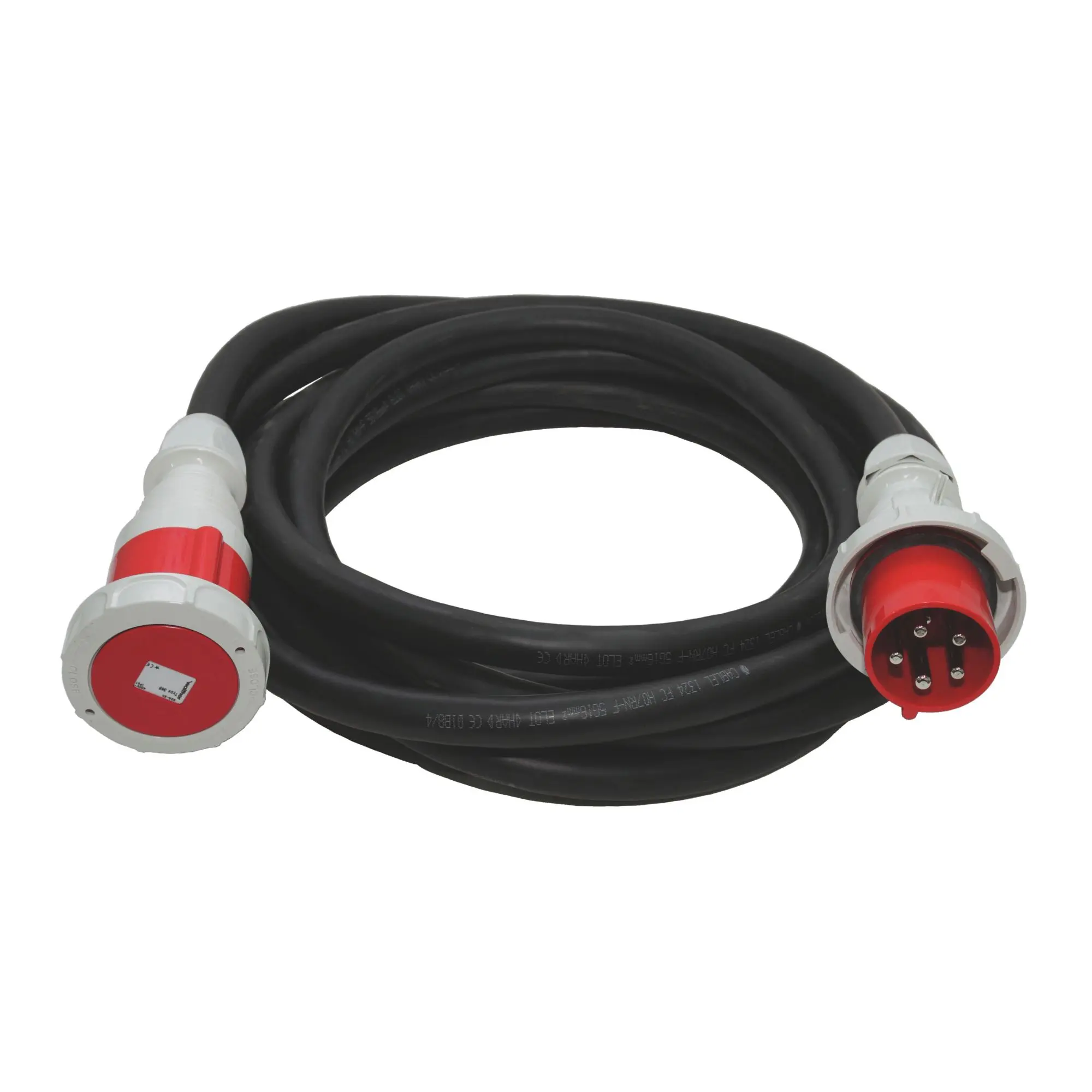 Produktfoto 1 von CEE-Leitung Stecker u Kupplung 63A 5P 400V 6h IP67 10m H07RN-F 5G16